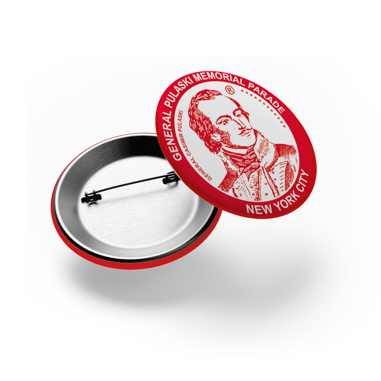 Pulaski Memorial Parade Pinback Button