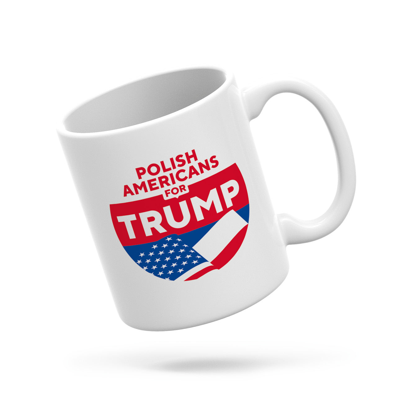 Polish Americans for Trump Large Ceramic Mug
